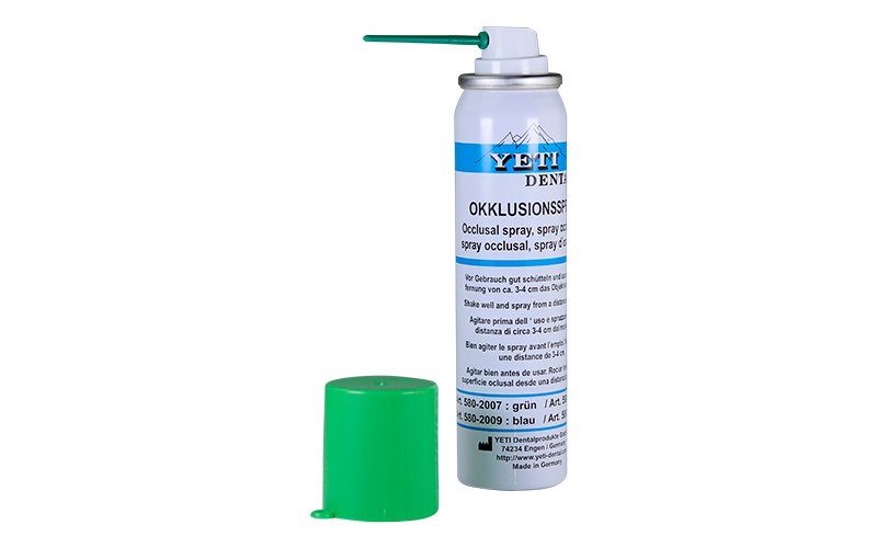 Okklusionsspray – grün (YETI Dental), 75 ml