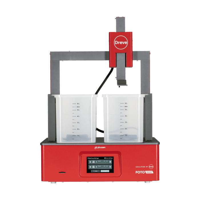 Dreve FotoWash Reinigungseinheit für 3D-gedruckte Dentalbauteile mit zwei Reinigungsbehältern