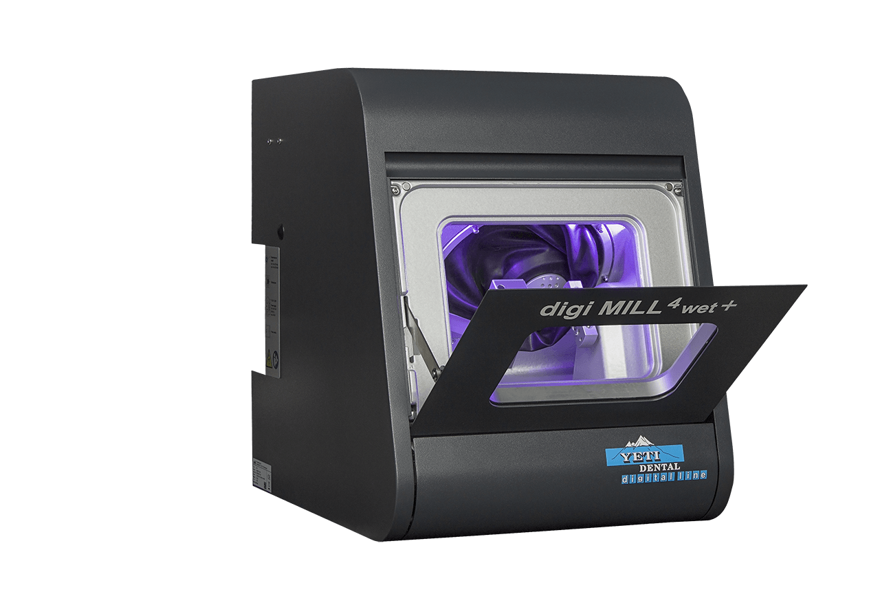 digi MILL4 wet+ – 4‑Achs Nassschleif‑Fräsmaschine (Block)