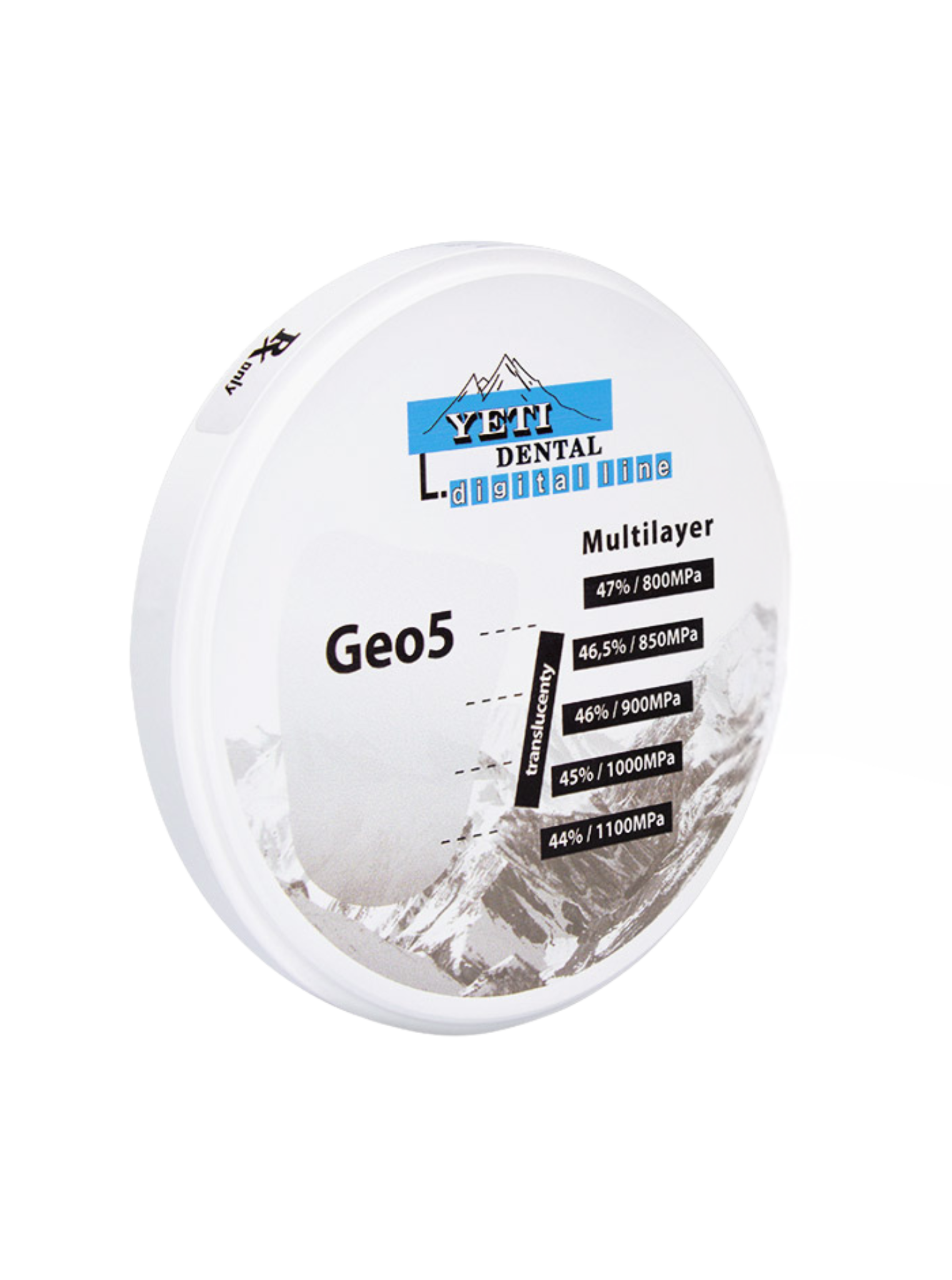 Geo5 – Zirkonblank Ø 98,5 mm