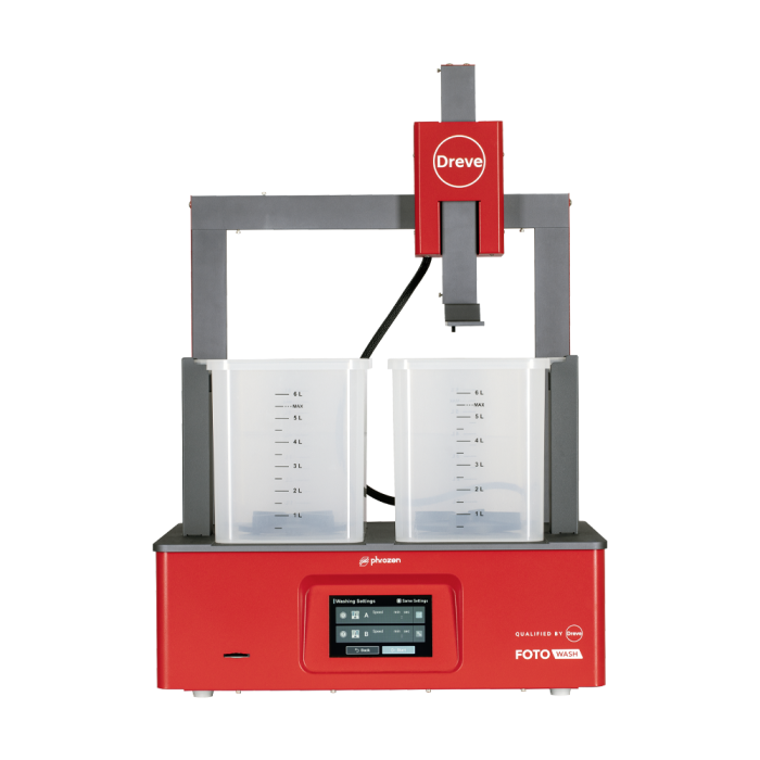 Dreve FotoWash Reinigungseinheit für 3D-gedruckte Dentalbauteile mit zwei Reinigungsbehältern