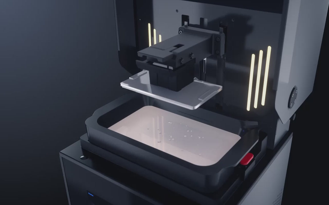 Load video: AccuFab-F1 dental 3D printer from Shining 3D with residue detection